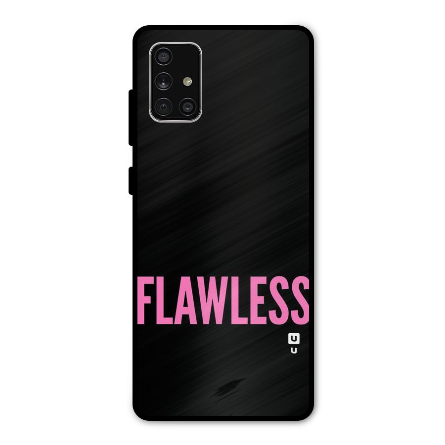 Flawless Pink Design Metal Back Case for Galaxy A71
