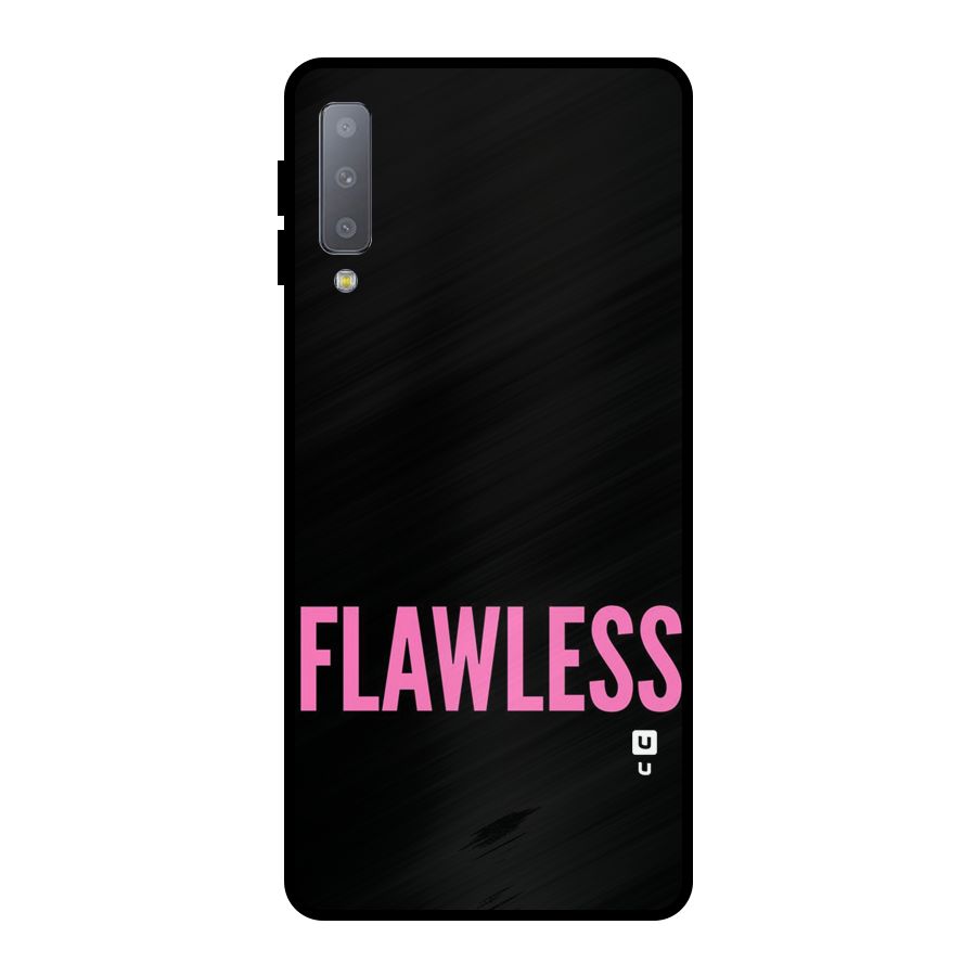 Flawless Pink Design Metal Back Case for Galaxy A7 (2018)