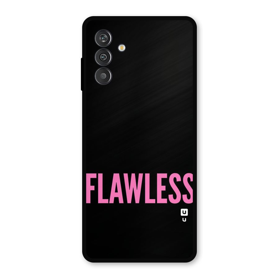 Flawless Pink Design Metal Back Case for Galaxy F13