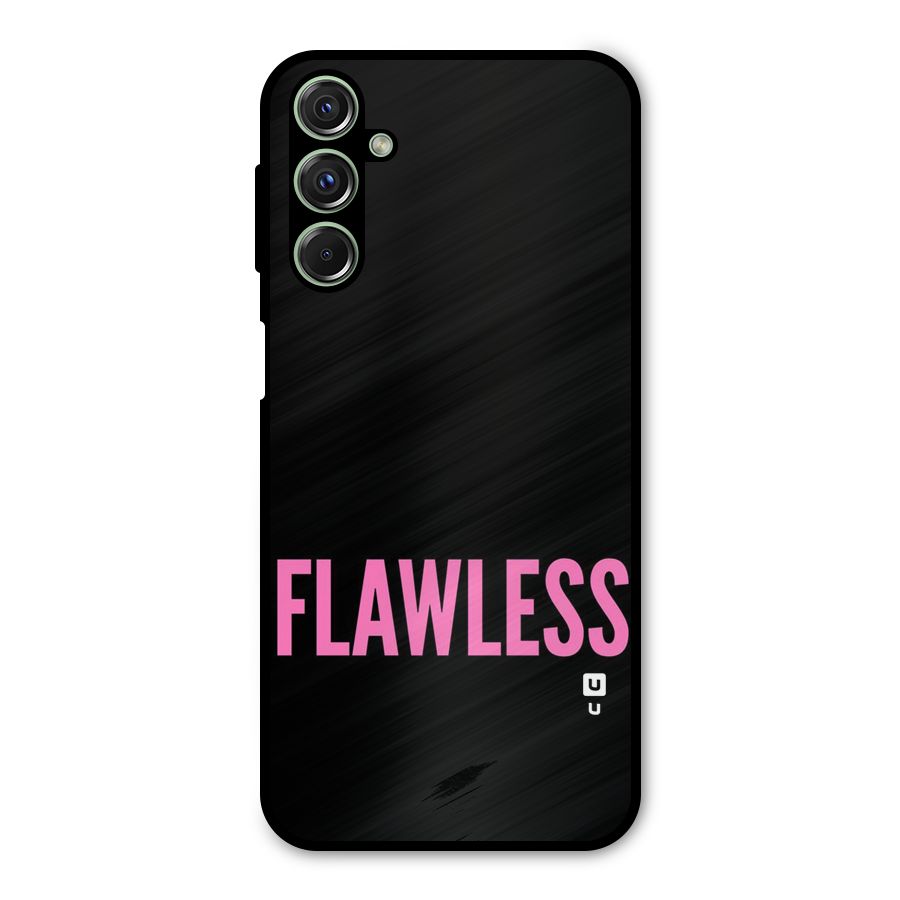 Flawless Pink Design Metal Back Case for Galaxy F34