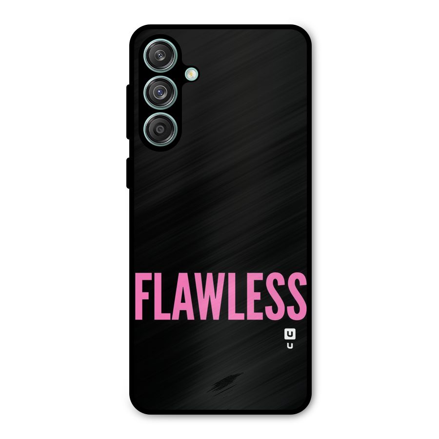Flawless Pink Design Metal Back Case for Galaxy M55 5G