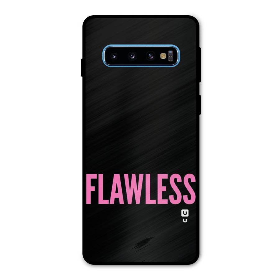 Flawless Pink Design Metal Back Case for Galaxy S10