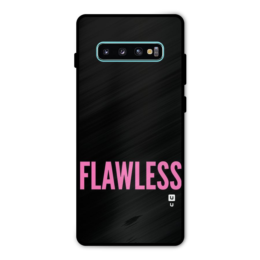 Flawless Pink Design Metal Back Case for Galaxy S10 Plus