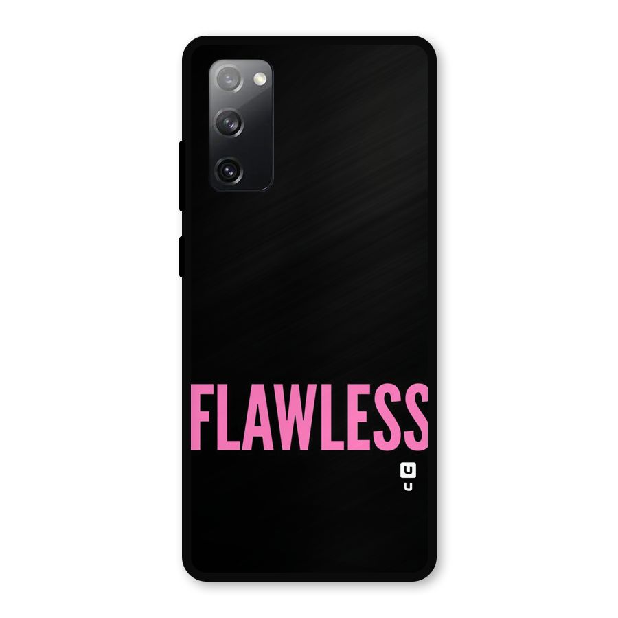 Flawless Pink Design Metal Back Case for Galaxy S20 FE 5G