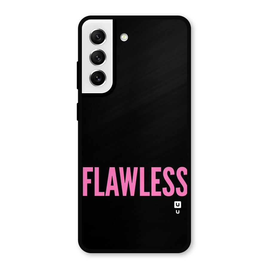 Flawless Pink Design Metal Back Case for Galaxy S21 FE 5G