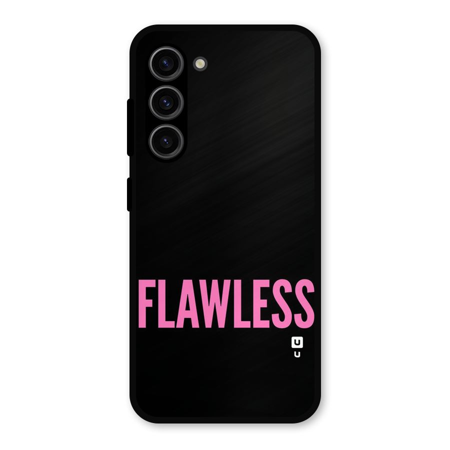 Flawless Pink Design Metal Back Case for Galaxy S23