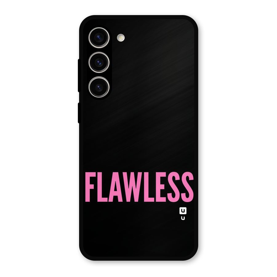 Flawless Pink Design Metal Back Case for Galaxy S23 Plus