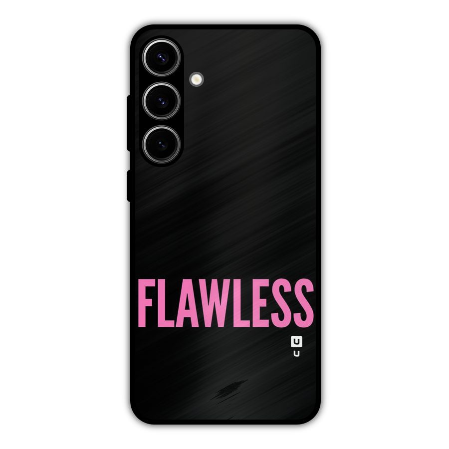 Flawless Pink Design Metal Back Case for Galaxy S24 Plus
