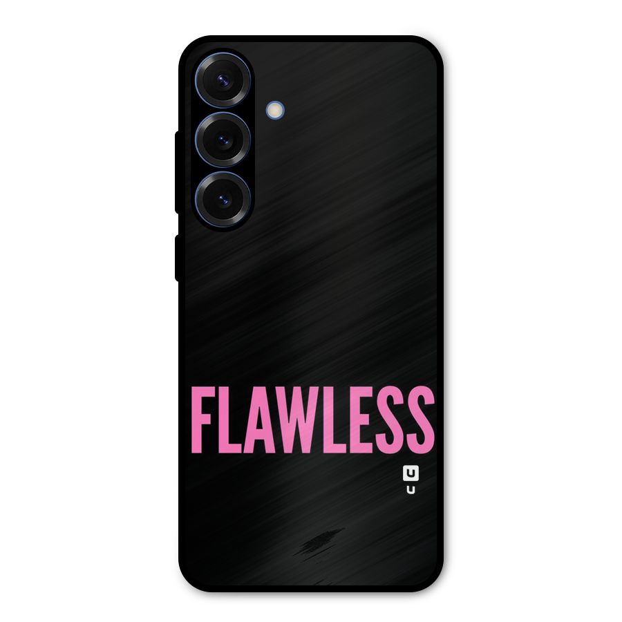Flawless Pink Design Metal Back Case for Galaxy S25 Plus