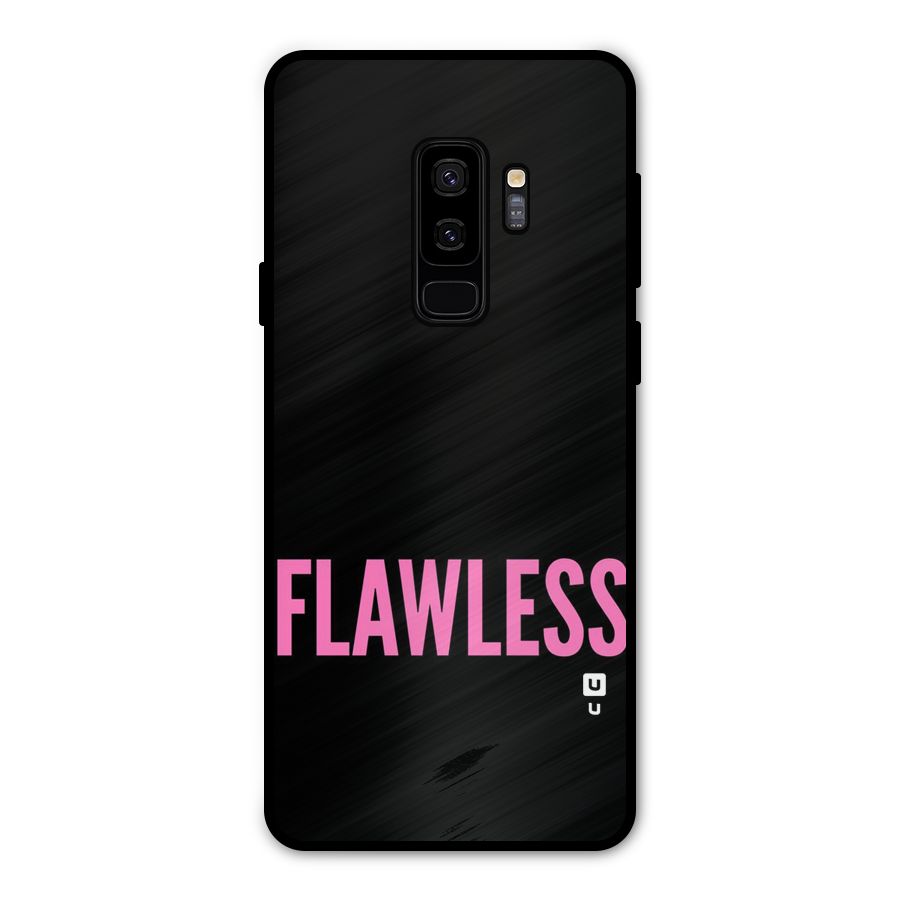 Flawless Pink Design Metal Back Case for Galaxy S9 Plus