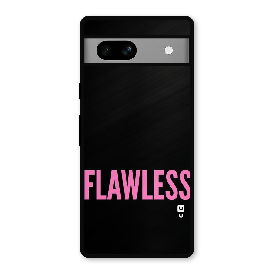 Flawless Pink Design Metal Back Case for Google Pixel 7a