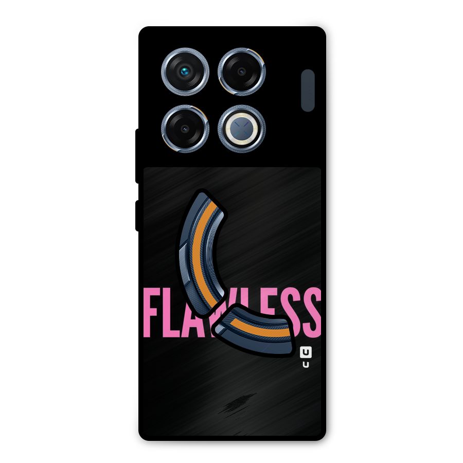 Flawless Pink Design Metal Back Case for Infinix GT 20 Pro