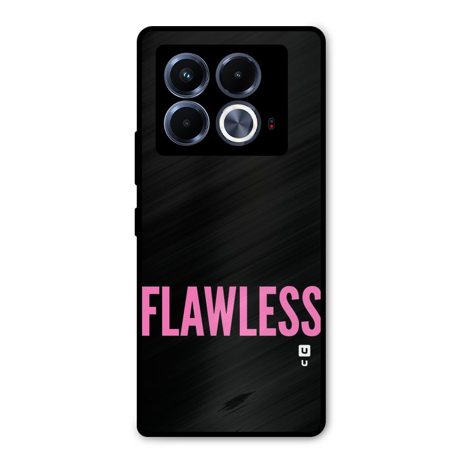 Flawless Pink Design Metal Back Case for Infinix Note 40 5G