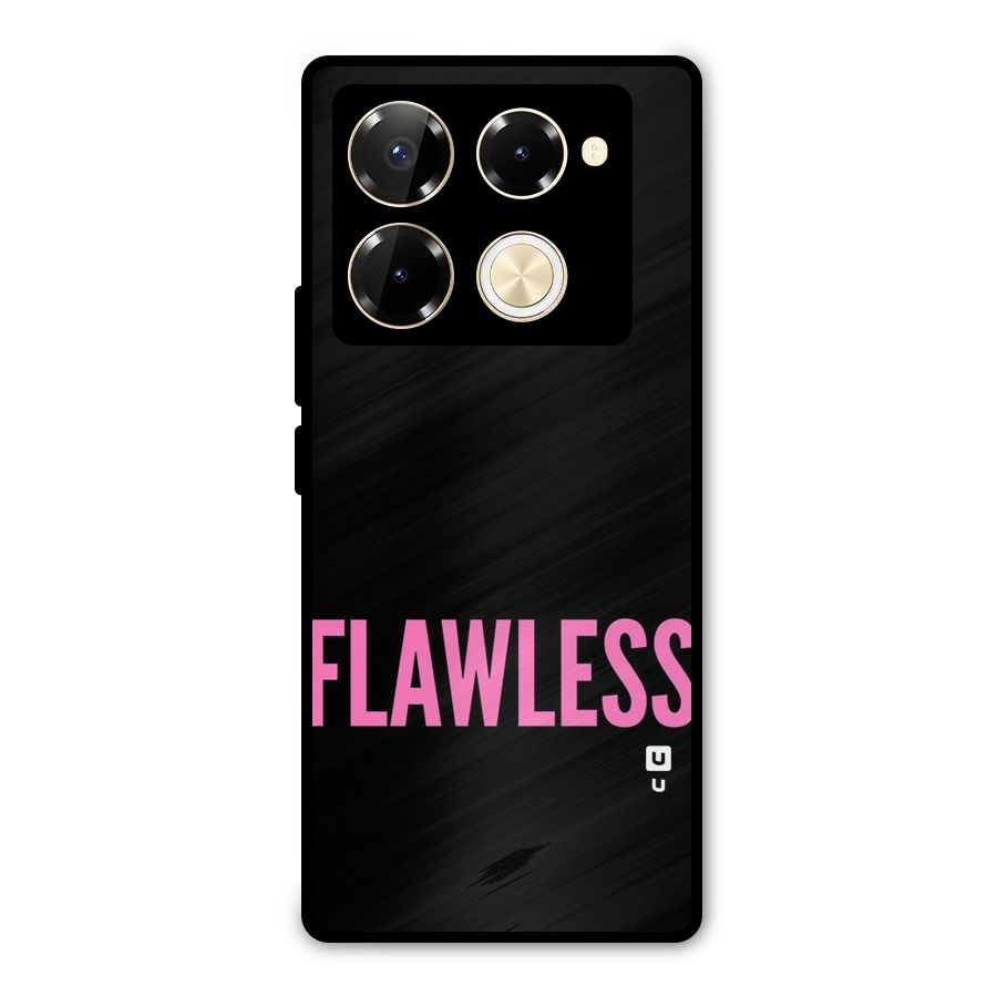 Flawless Pink Design Metal Back Case for Infinix Note 40 Pro