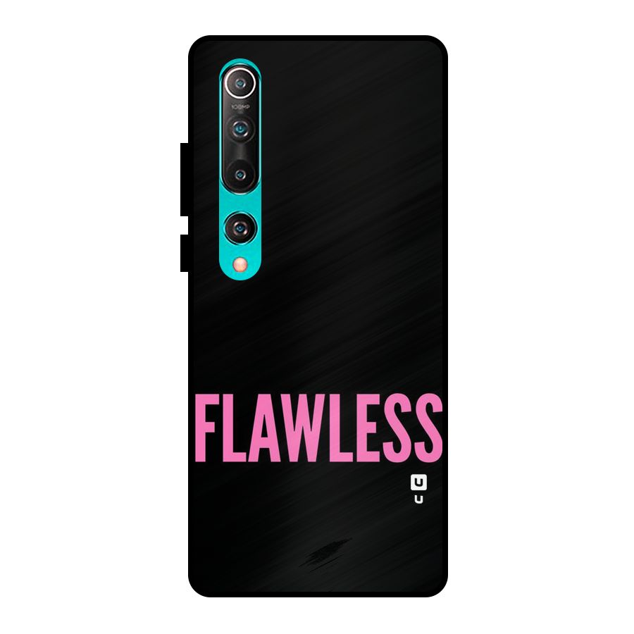 Flawless Pink Design Metal Back Case for Mi 10
