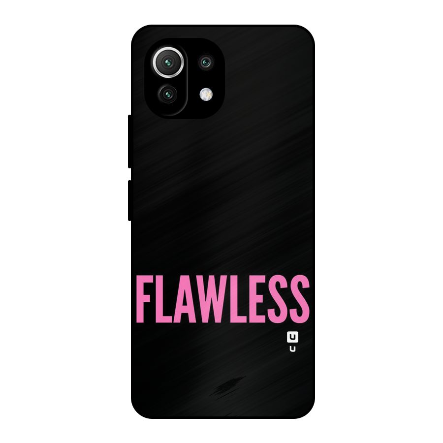 Flawless Pink Design Metal Back Case for Mi 11 Lite NE 5G