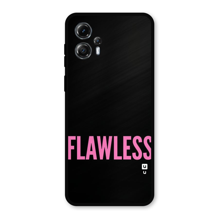 Flawless Pink Design Metal Back Case for Moto G13