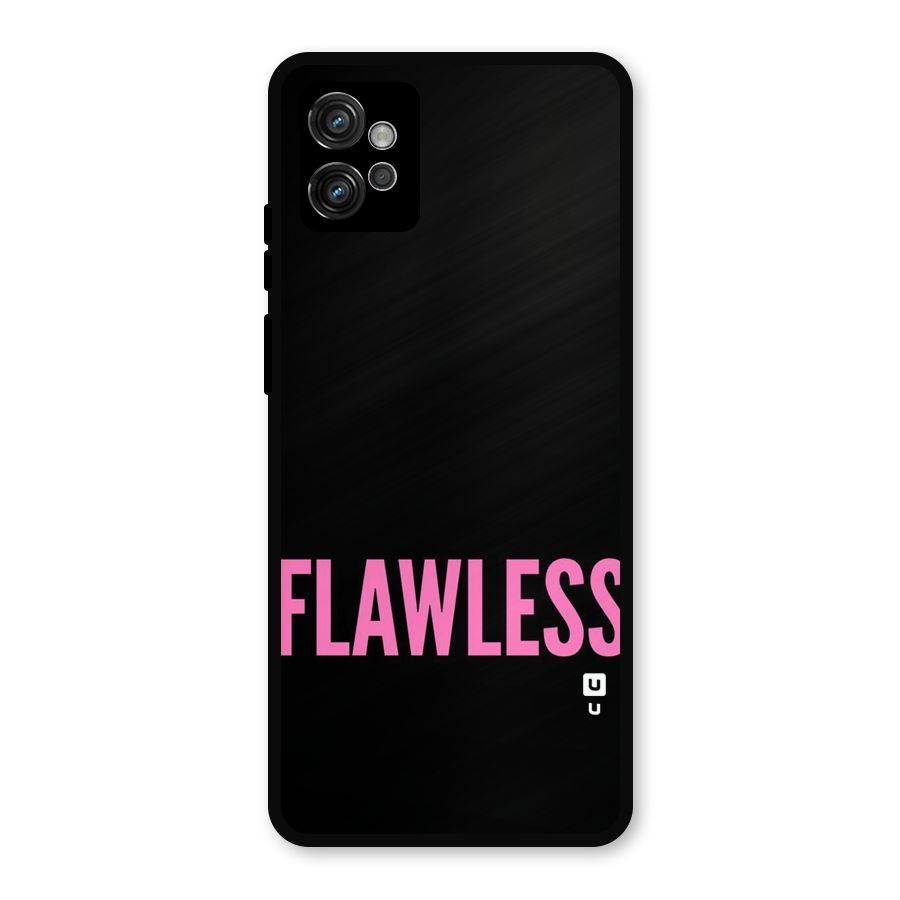 Flawless Pink Design Metal Back Case for Moto G32