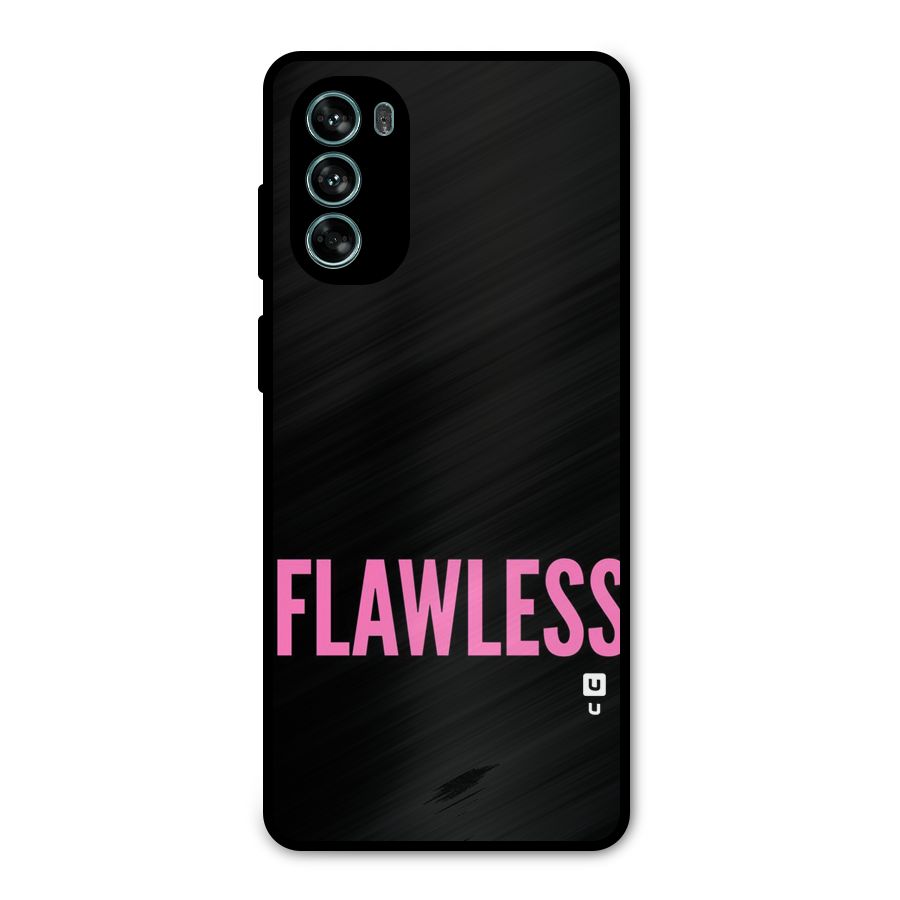 Flawless Pink Design Metal Back Case for Moto G62