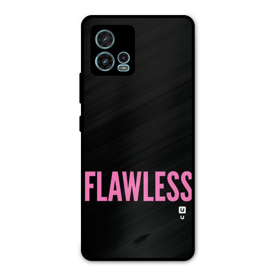 Flawless Pink Design Metal Back Case for Moto G72