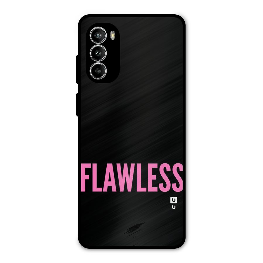 Flawless Pink Design Metal Back Case for Moto G82