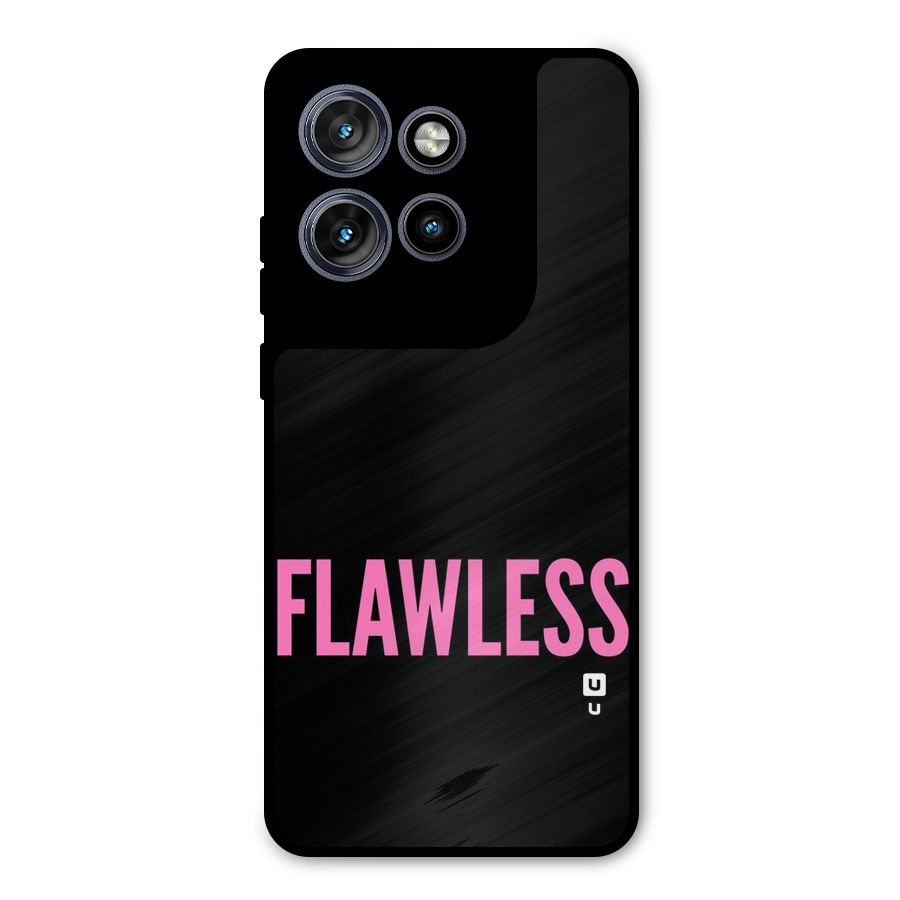 Flawless Pink Design Metal Back Case for Motorola Edge 50 Neo