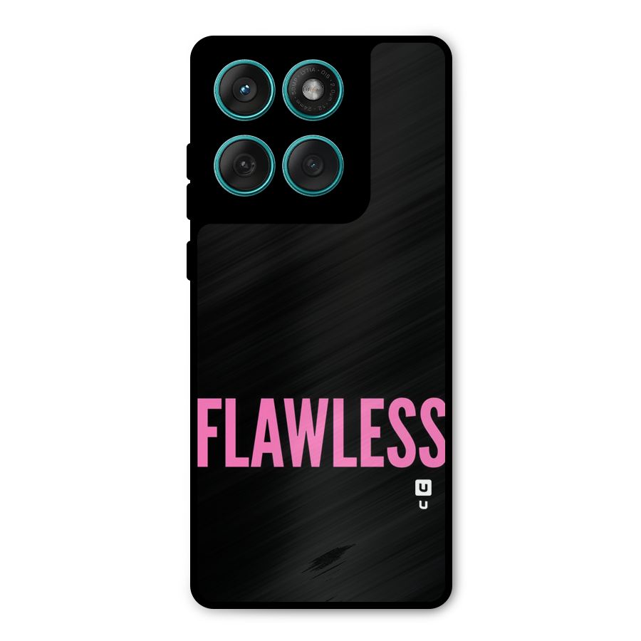 Flawless Pink Design Metal Back Case for Motorola Edge 60