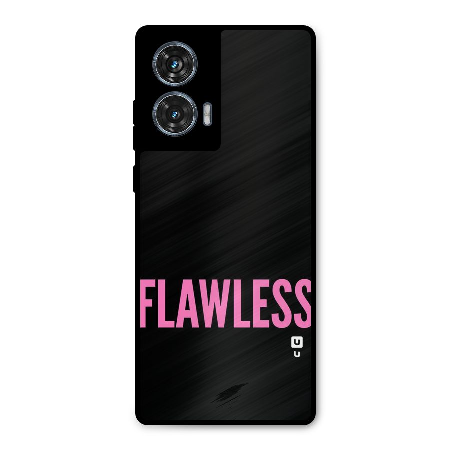 Flawless Pink Design Metal Back Case for Motorola G96
