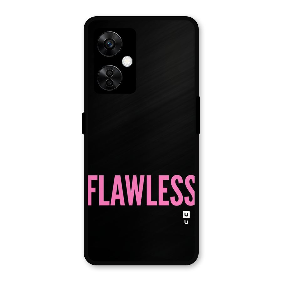 Flawless Pink Design Metal Back Case for OnePlus Nord CE 3 Lite