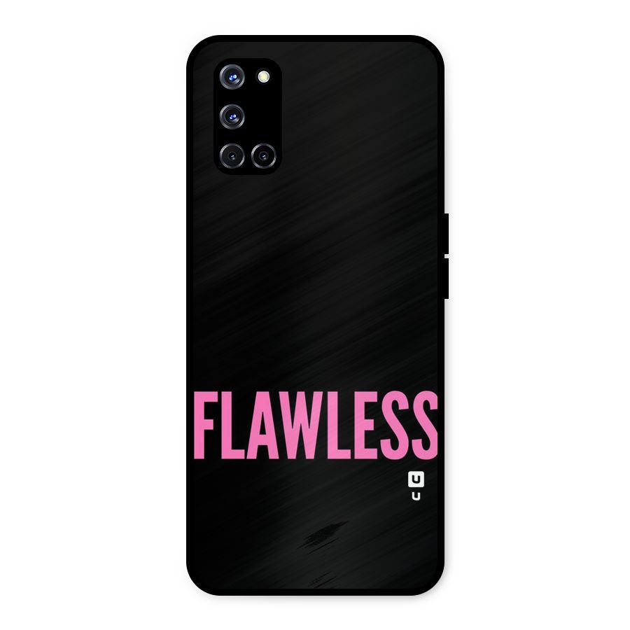 Flawless Pink Design Metal Back Case for Oppo A52