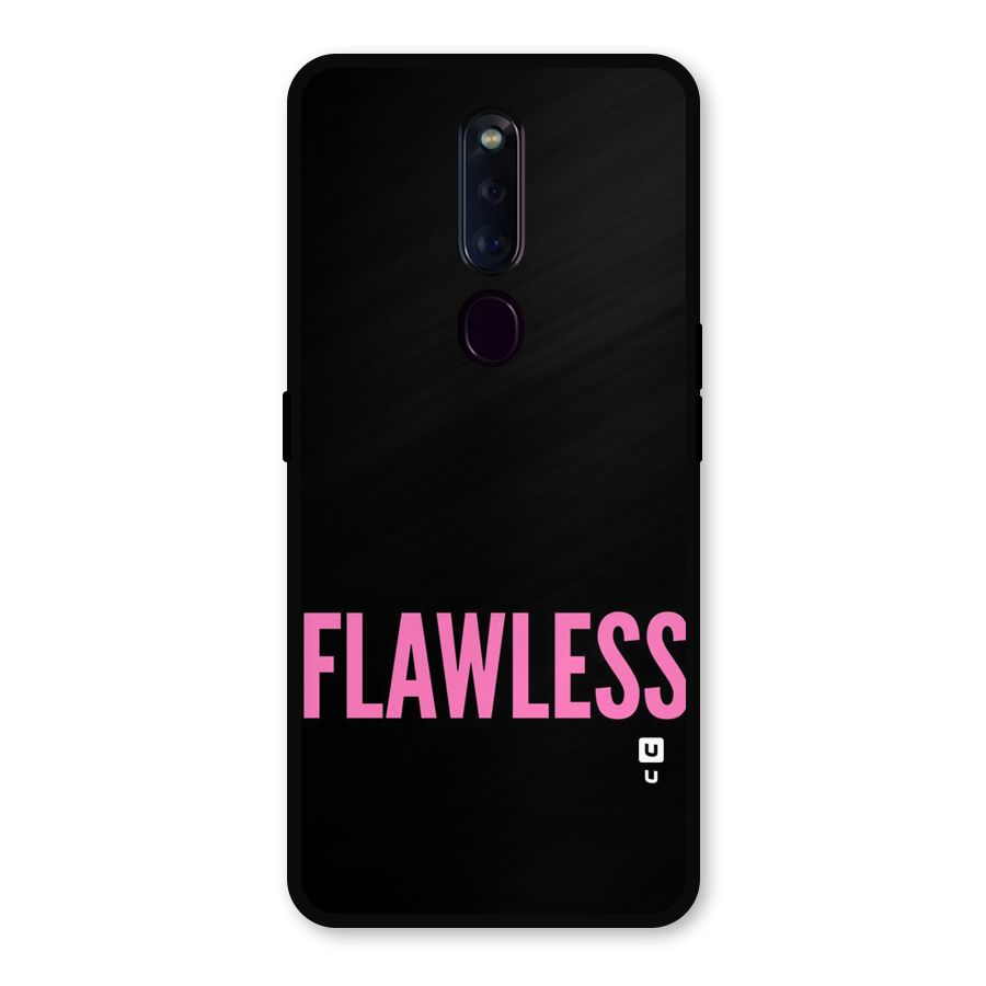 Flawless Pink Design Metal Back Case for Oppo F11 Pro