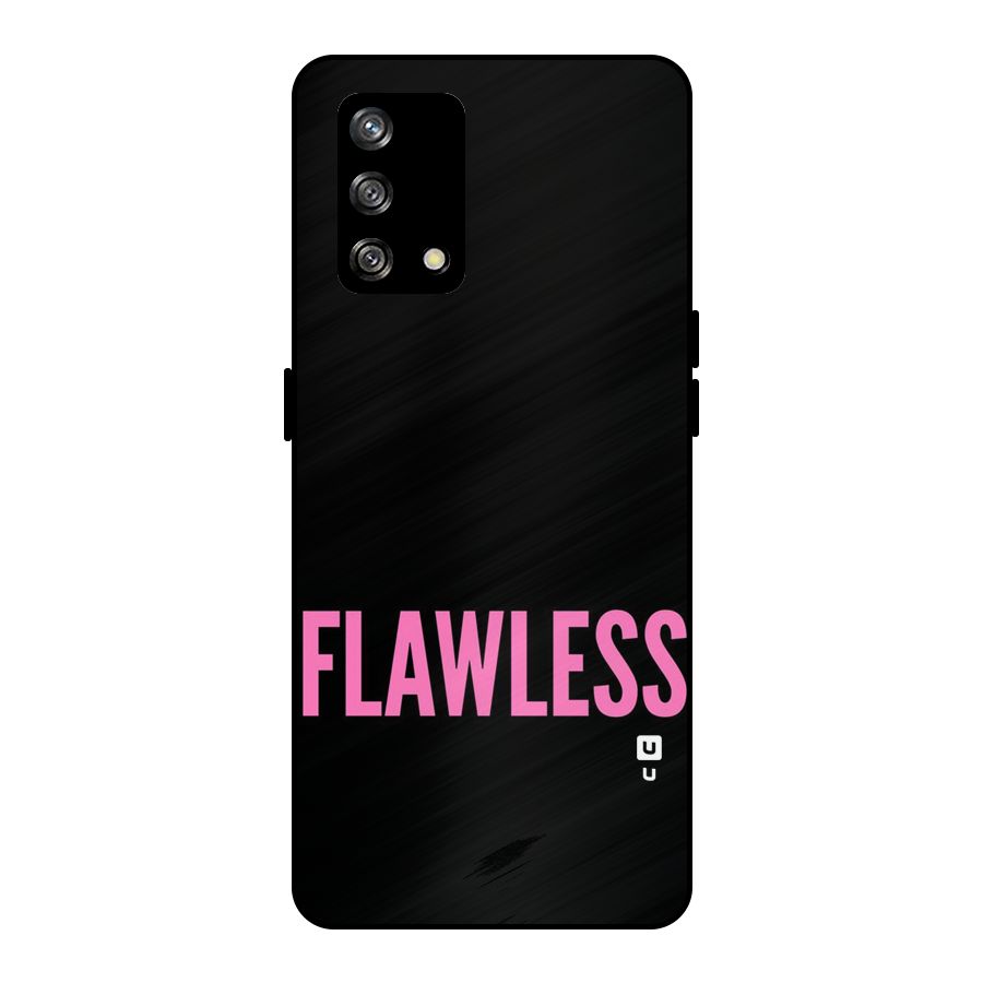Flawless Pink Design Metal Back Case for Oppo F19