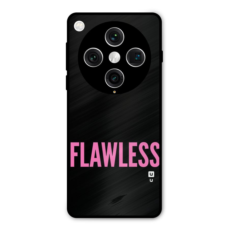 Flawless Pink Design Metal Back Case for Oppo Find X8 Pro