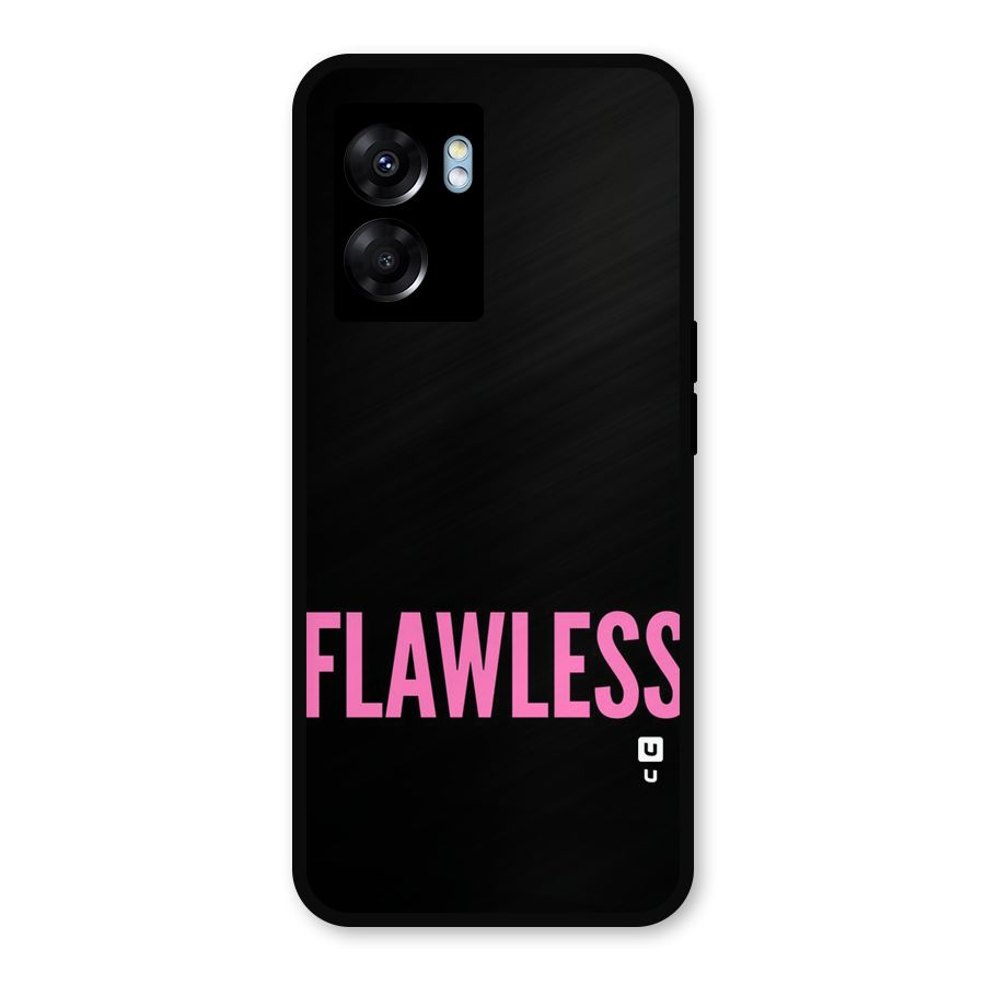 Flawless Pink Design Metal Back Case for Oppo K10 (5G)