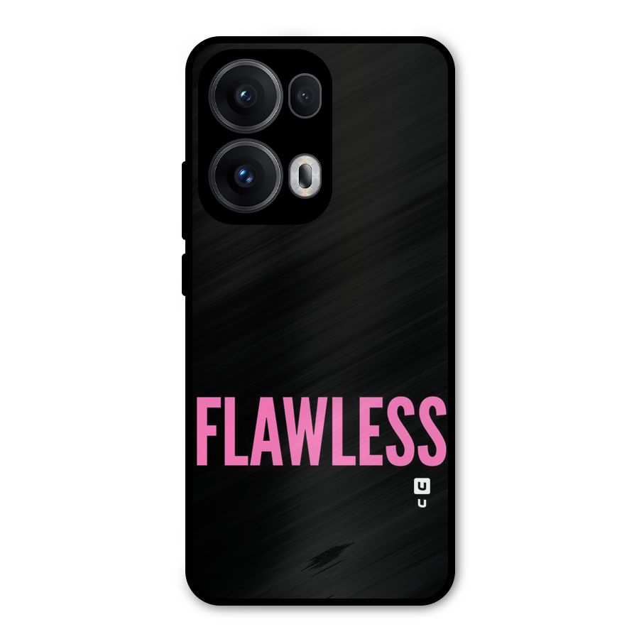 Flawless Pink Design Metal Back Case for Oppo Reno13 Pro