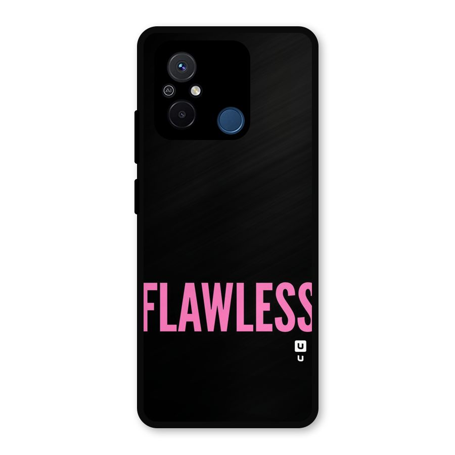 Flawless Pink Design Metal Back Case for Poco C55