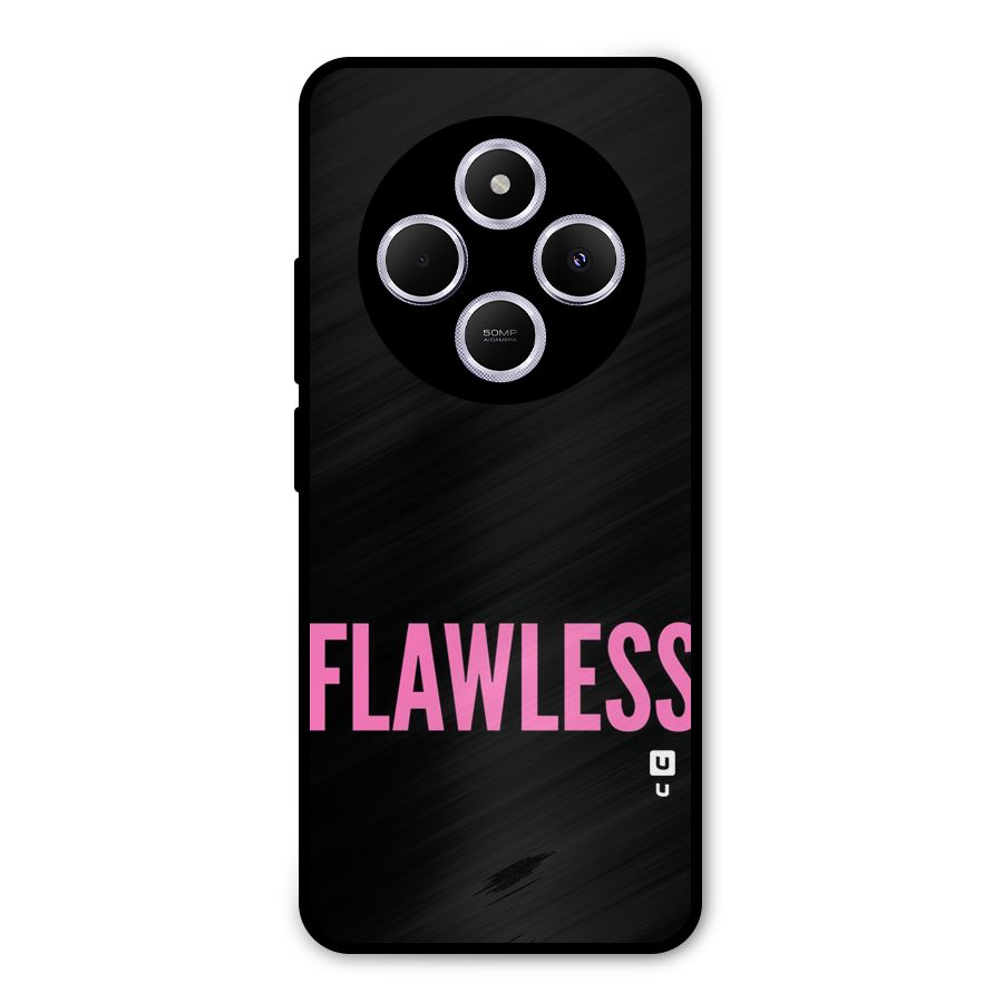 Flawless Pink Design Metal Back Case for Poco M7