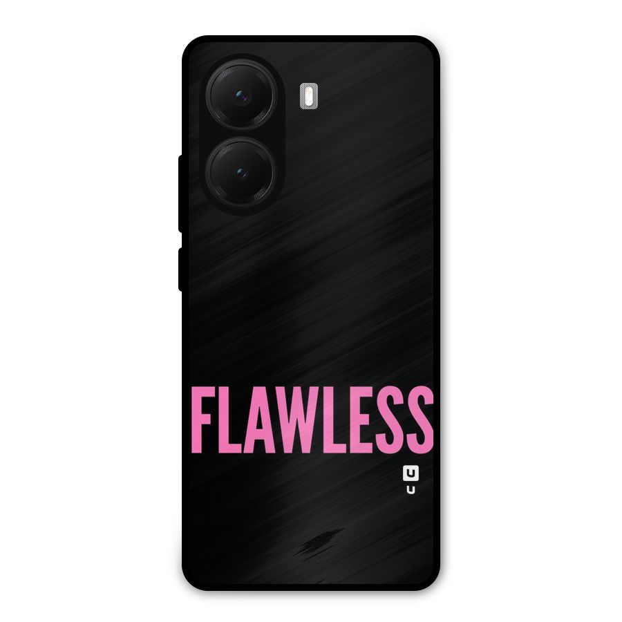 Flawless Pink Design Metal Back Case for Poco X7 Pro