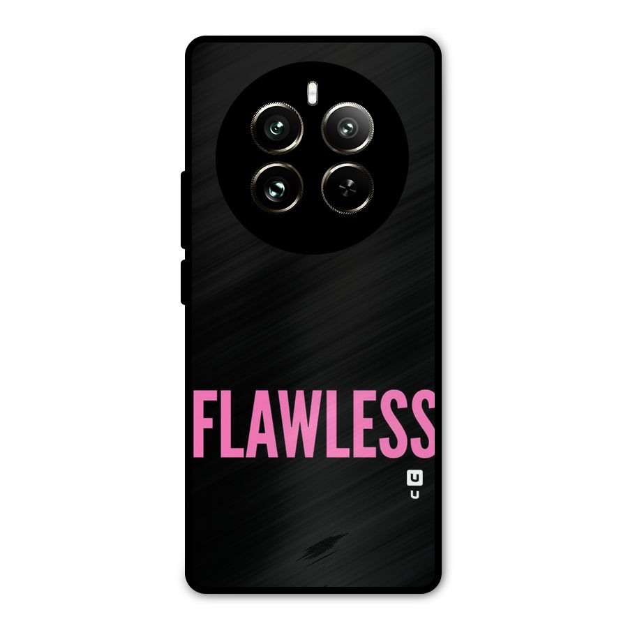 Flawless Pink Design Metal Back Case for Realme 12 Pro