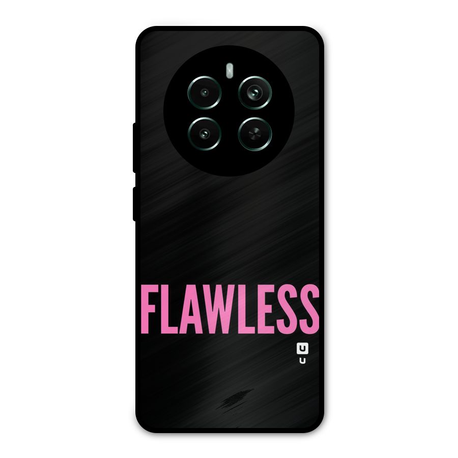 Flawless Pink Design Metal Back Case for Realme 12 Pro Plus