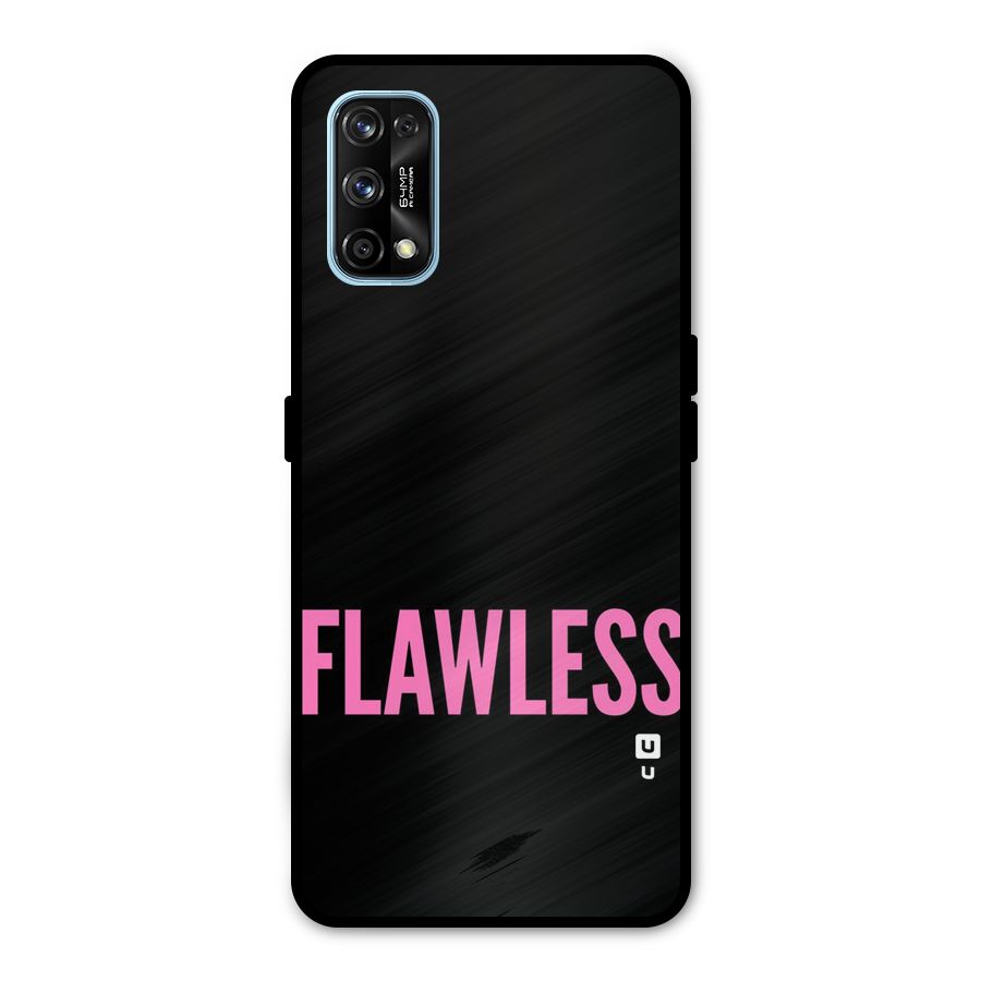 Flawless Pink Design Metal Back Case for Realme 7 Pro