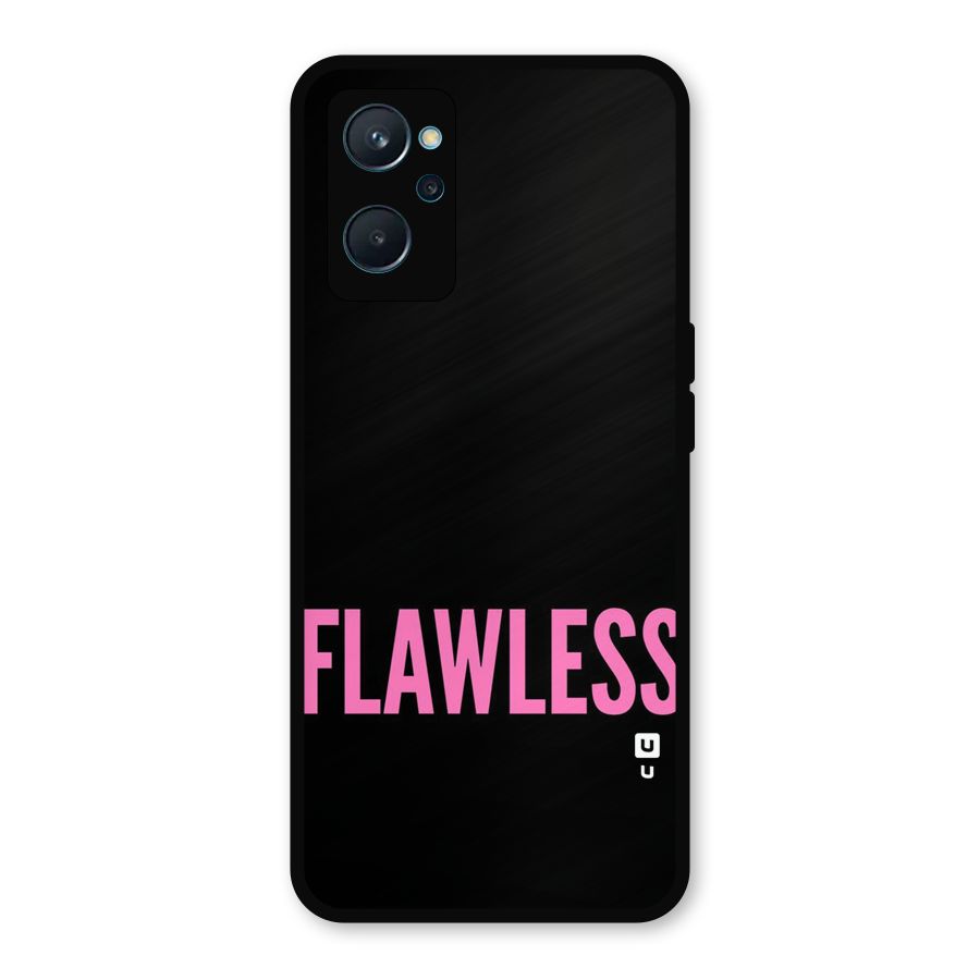 Flawless Pink Design Metal Back Case for Realme 9i
