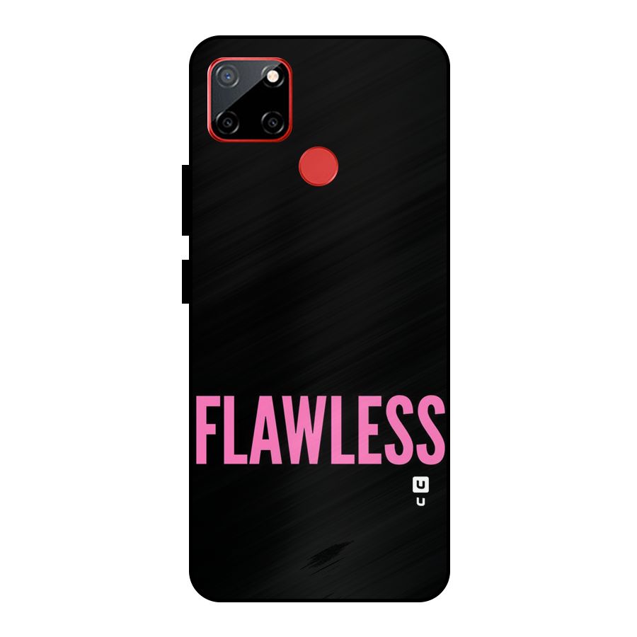 Flawless Pink Design Metal Back Case for Realme C12