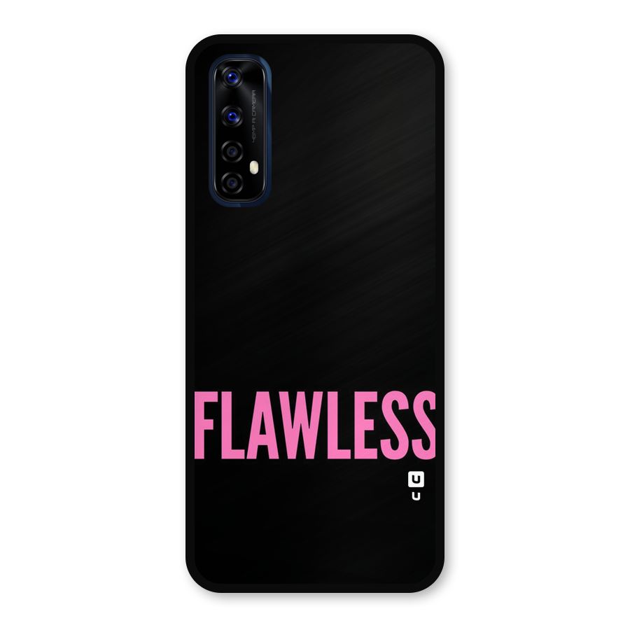 Flawless Pink Design Metal Back Case for Realme Narzo 20 Pro