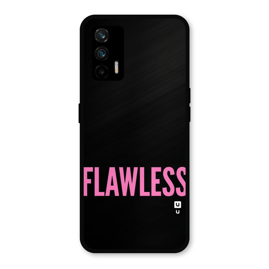 Flawless Pink Design Metal Back Case for Realme X7 Max