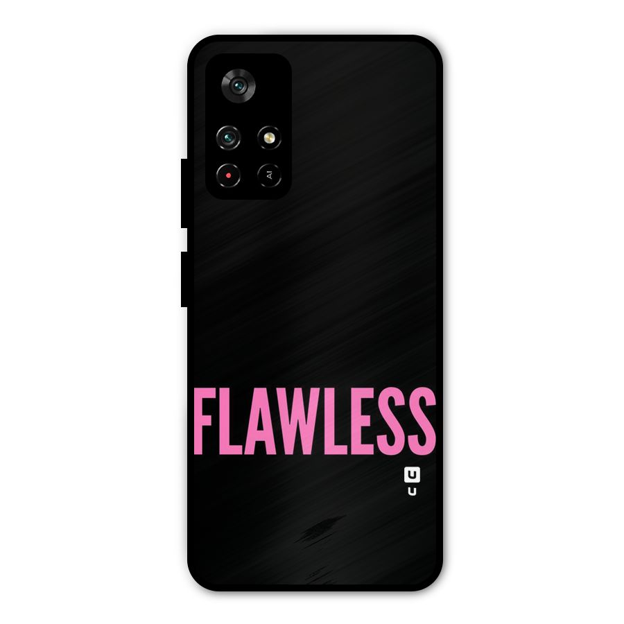 Flawless Pink Design Metal Back Case for Redmi Note 11T 5G
