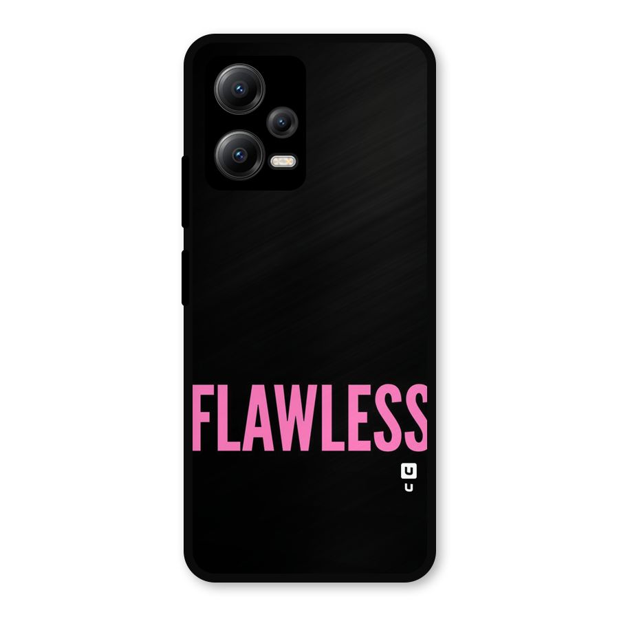 Flawless Pink Design Metal Back Case for Redmi Note 12 5G