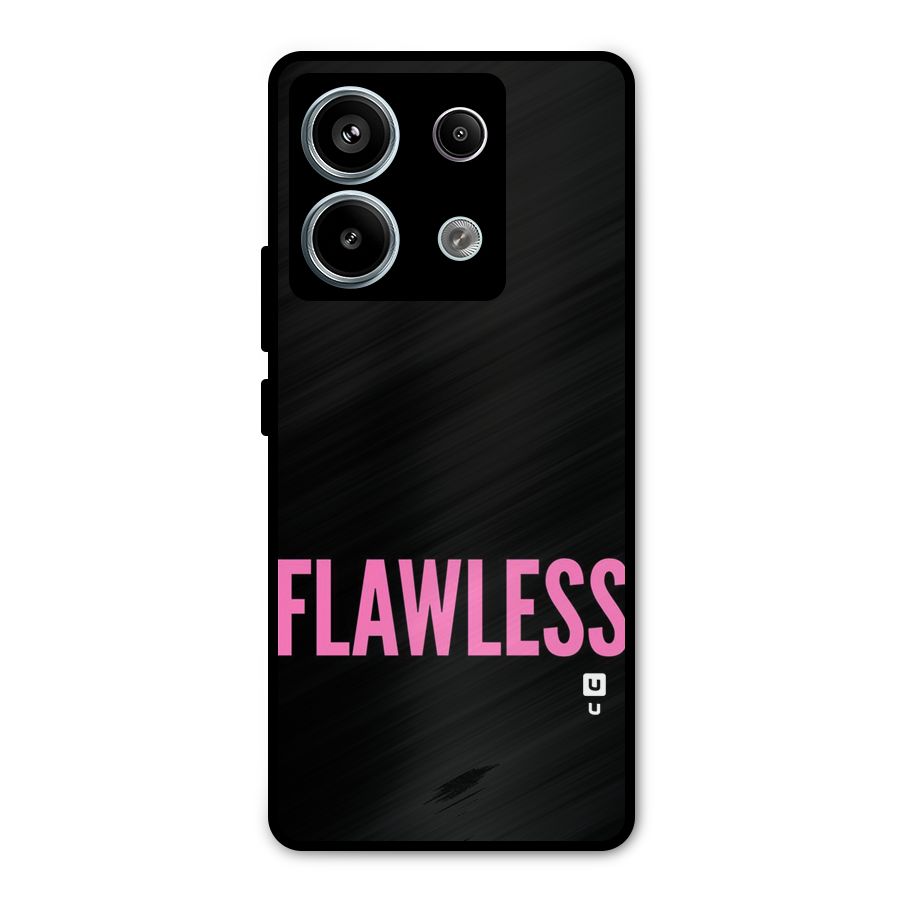 Flawless Pink Design Metal Back Case for Redmi Note 13 Pro 5G