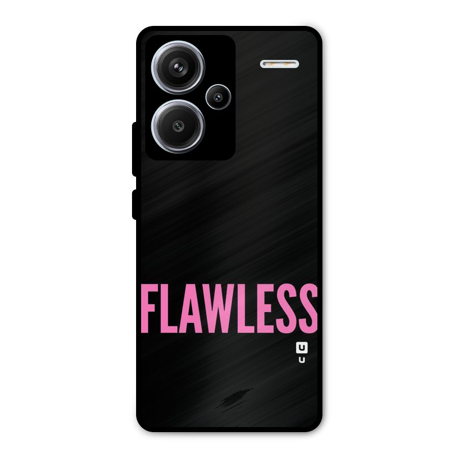 Flawless Pink Design Metal Back Case for Redmi Note 13 Pro Plus