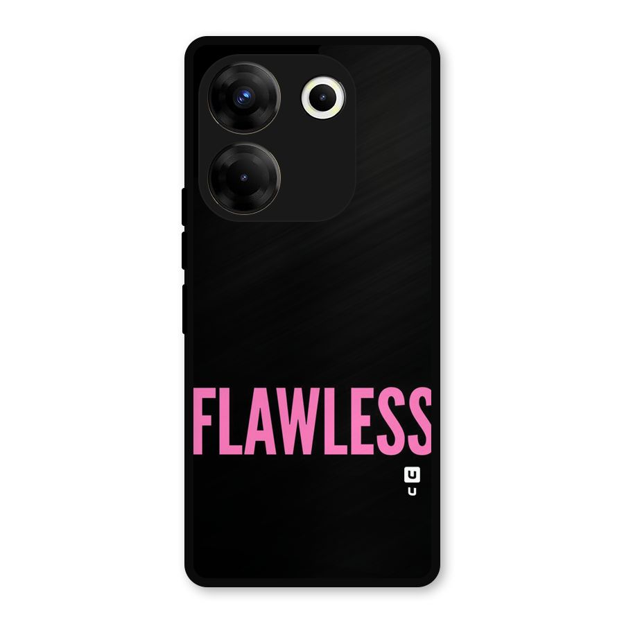 Flawless Pink Design Metal Back Case for Tecno Camon 20 Pro